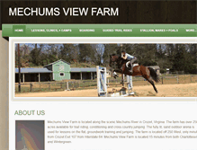 Tablet Screenshot of mechumsviewfarm.com